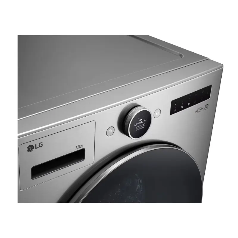 LG CENTRO DE LAVADO 23KG A GAS COLOR GRIS WM23V/DF74V